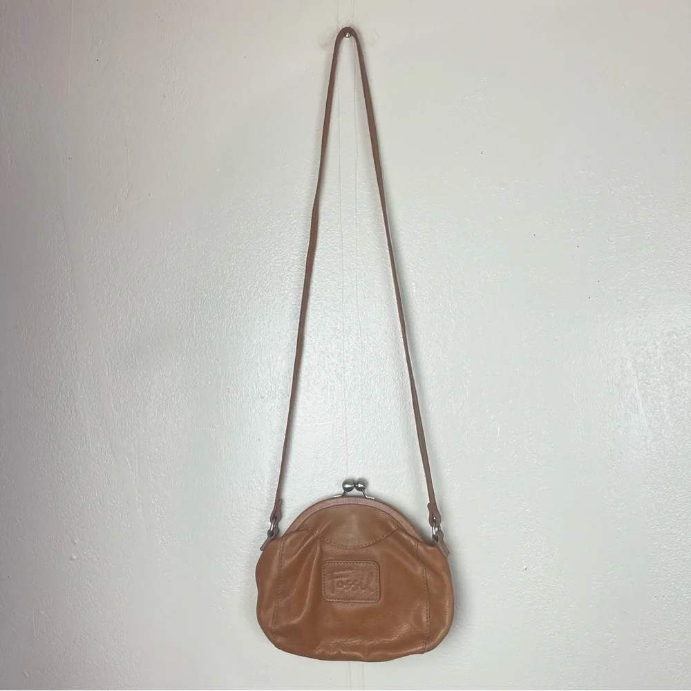 Fossil Tan Leather Women's Bag - Picture 6 of 12